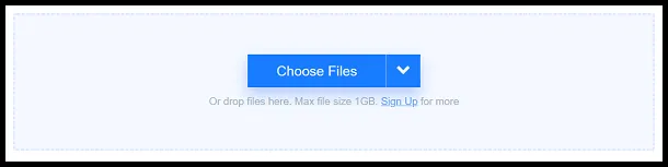 Click Choose Files