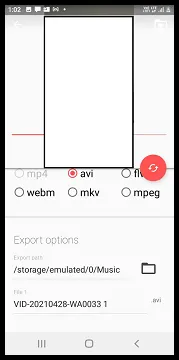 Choose video and select output format